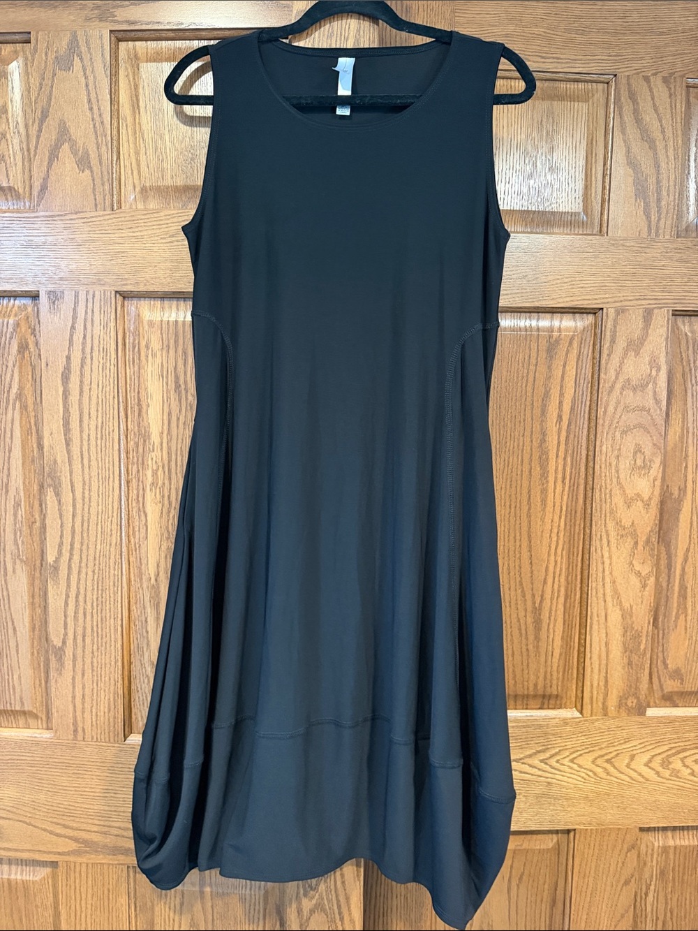 MarlaWynne Black Sleeveless A-Line Dress